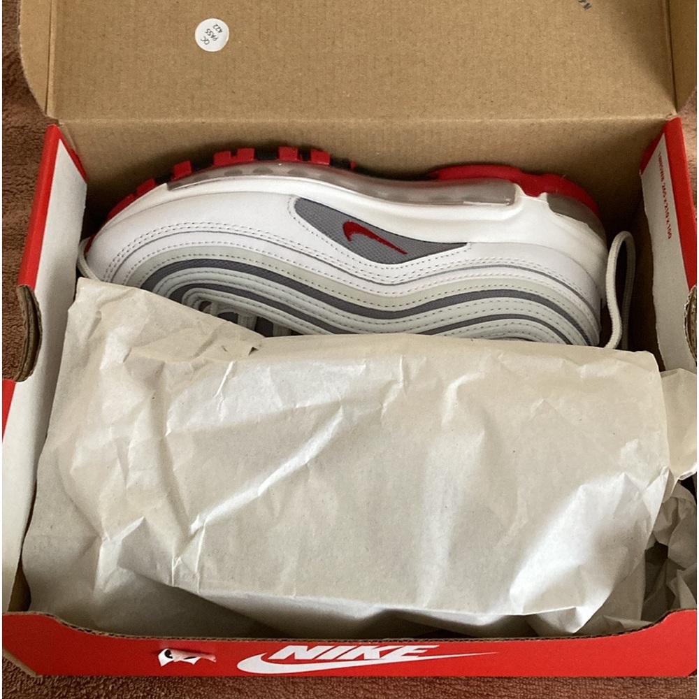 Nike air max 97 white red blanc/varsity rouge